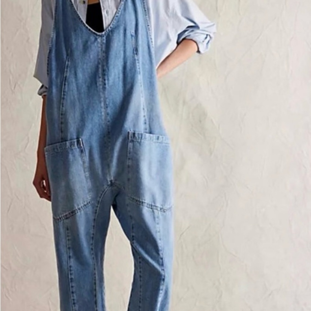 Free People High Roller Overalls